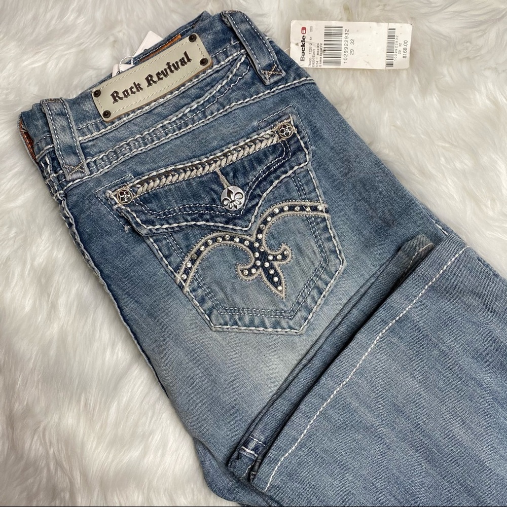 Rock Revival Sasha boot/flare Jeans size 29 - Picture 4 of 5